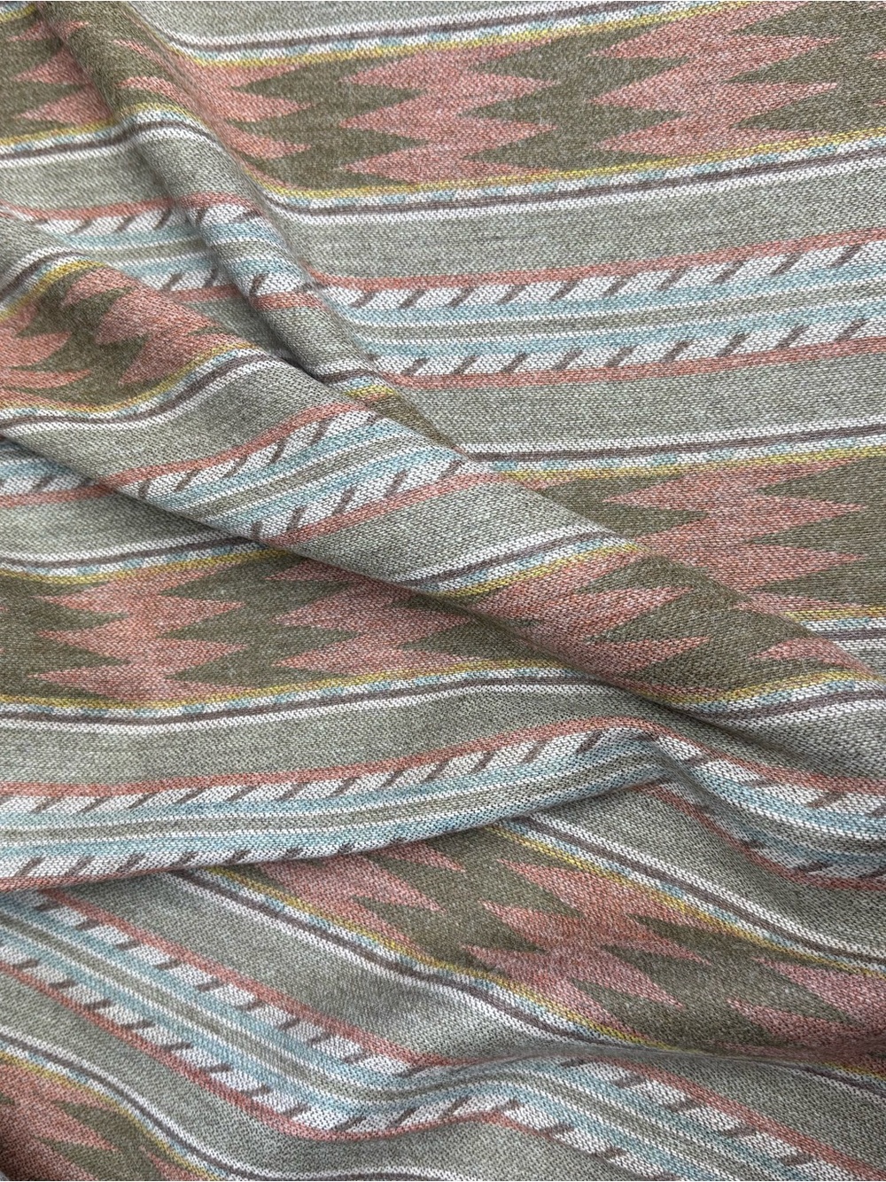 Fabric 1 Yard Mulberry Inveraray Lovat Wool Navajo Southwest Aztec